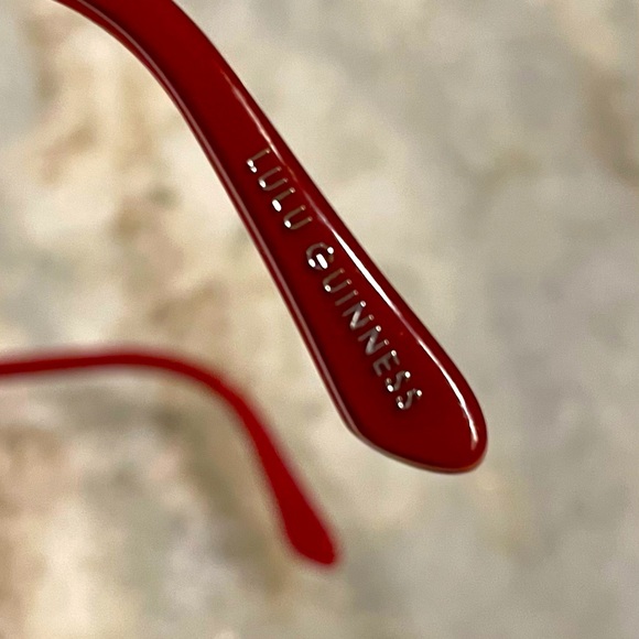 Lulu Guinness glasses frame, model L786, red, black and white with case - Picture 3 of 11